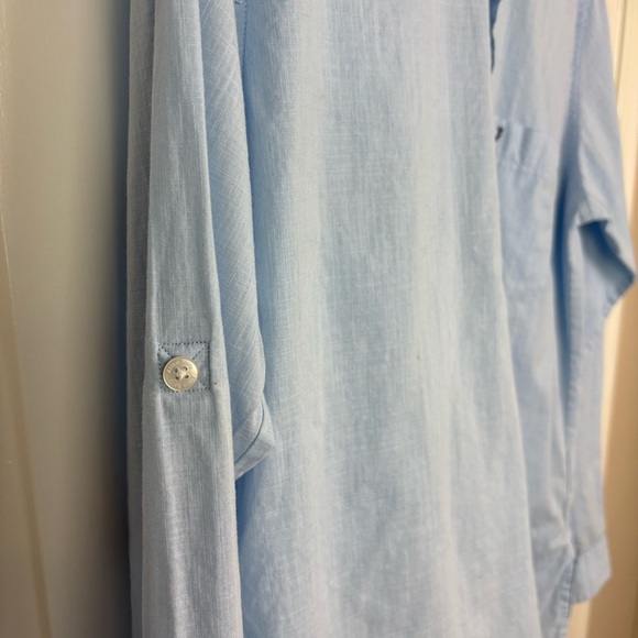 Allen Solly Men's Classic Fit Blue Shirt Size 38 - Picture 8 of 10